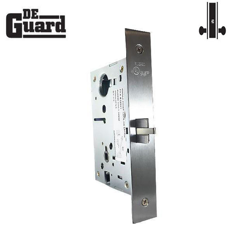 Commercial Grade 1 UL Fire Rated Mortise Door Lock - Silver - US32D - Passage - UHS Hardware
