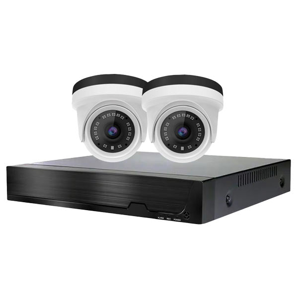 Devision / HDCVI DVR Kit / 4 Channels / 5MN XVR / 2 x 2MP Eyeball Cameras w/ 4mm Lens / DVA-XD2504-2240 - UHS Hardware