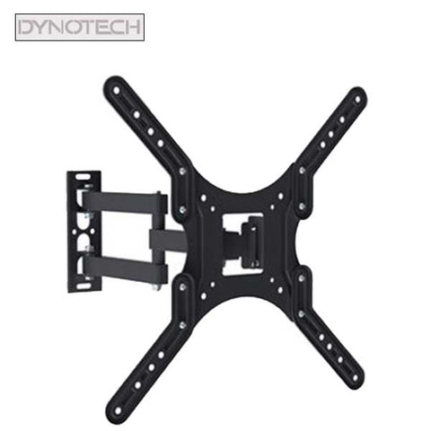 DynoTech - 180100 - Monitor TV Wall Mount - Dual Arm -  Tilt and Swivel - Vesa 400 x 400 - for 23-55” - Up to 66 Ibs - UHS Hardware
