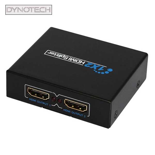 DynoTech - 400036 - 2K / 4K HDMI Splitter - 1 Female Input to 2 Female Output - UHS Hardware