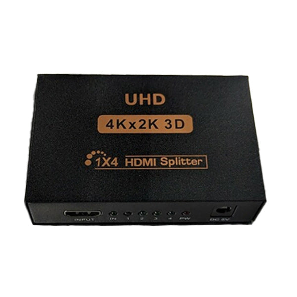 DynoTech - 400037 - 2K / 4K HDMI Splitter - 1 Female Input to 4 Female Output