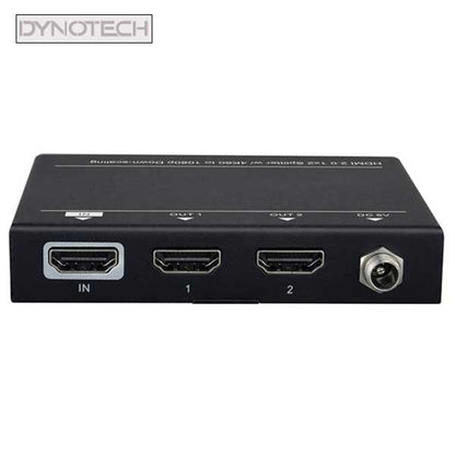 DynoTech - 400075 - 4K HDMI 2.0 Splitter - 1 Female Input to 2 Female Output - HDR - UHS Hardware