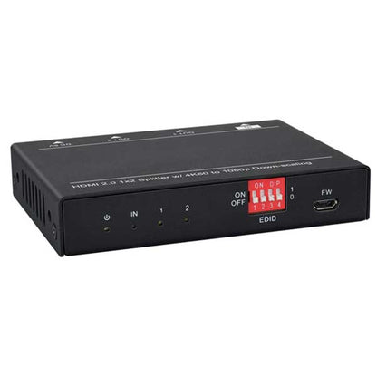 DynoTech - 400075 - 4K HDMI 2.0 Splitter - 1 Female Input to 2 Female Output - HDR - UHS Hardware