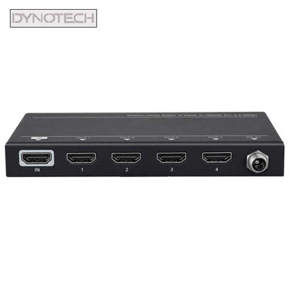 DynoTech - 400076 - 4K HDMI 2.0 Splitter - 1 Female Input to 4 Female Output - HDR - UHS Hardware