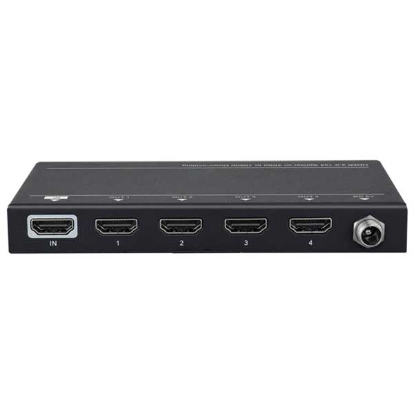 DynoTech - 400076 - 4K HDMI 2.0 Splitter - 1 Female Input to 4 Female Output - HDR - UHS Hardware