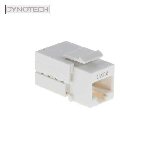 DynoTech - 550353 - Cat6 Keystone Jack - HQ - UTP - White - UHS Hardware
