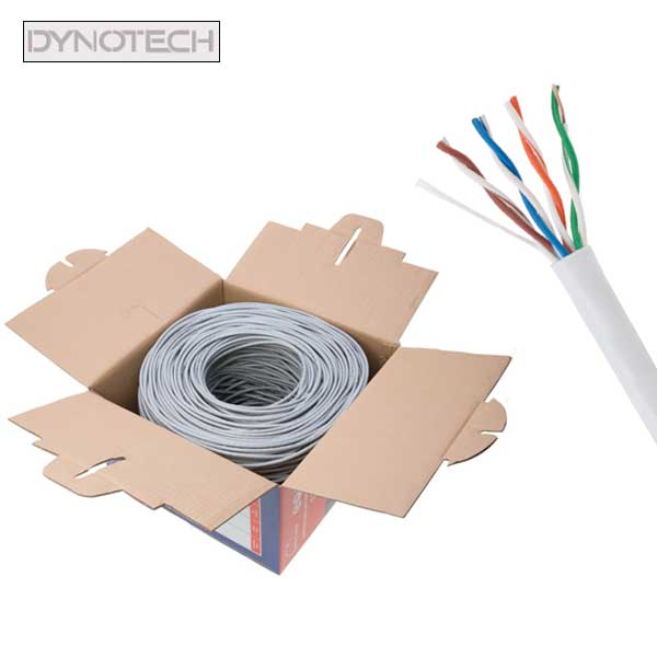 DynoTech - 909885 - Network Cable - Cat5e / CCA - UTP - 1000ft - White - UHS Hardware