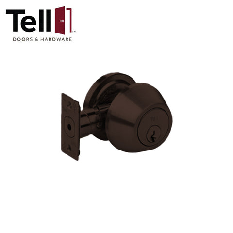 TELL - DB2000 Series - Standard Duty - Tubular Deadbolt - Double Cylinder - Optional Finish - Grade 2