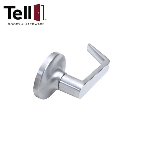 TELL - CL101028 - Standard Duty Cylindrical Leverset - Satin Chrome - 2-3/4" Backset - Grade 2 - Dummy