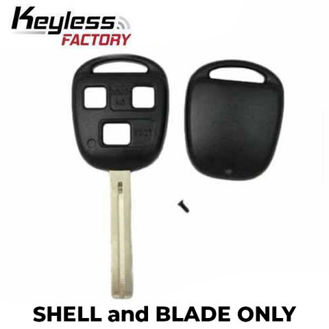 1997-2011 Lexus / 3-Button Remote Head Key SHELL / TOY40 / HYQ12BBT, HYQ1512V (RHS-LEX-1016) - UHS Hardware