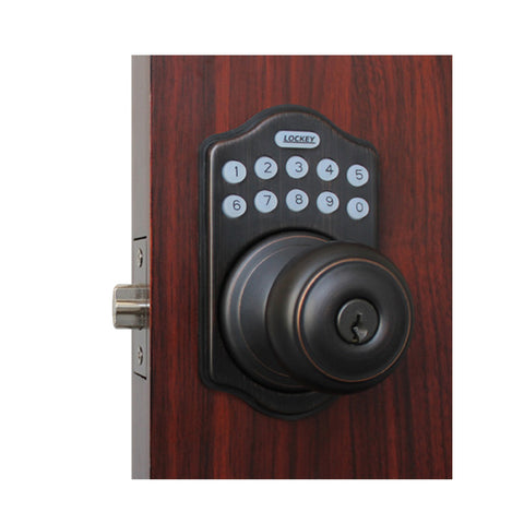 Lockey - E930 - Electric Knob Lock w/ Remote  - Oil Rubbed Bronze - UHS Hardware
