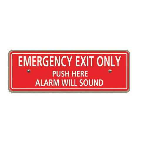 Detex - Replacement "Emergency Exit Only" Plate for ECL-230D Exit Device - UHS Hardware