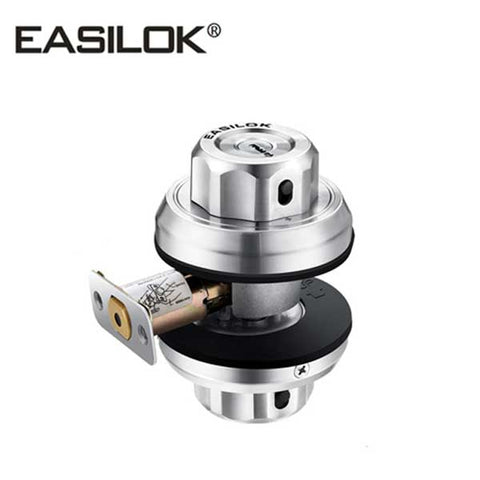 EASILOK - E2 - Single Cylinder Deadbolt Lock - Twist-To-Lock - Stainless Steel - UHS Hardware