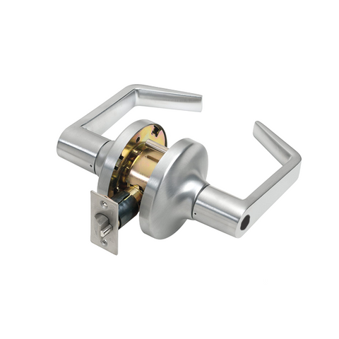 TELL - CL10014X - Heavy Duty Cylindrical Leverset - Satin Chrome - 2-3/4" Backset - Optional IC Core  - Grade 2 - Entrance