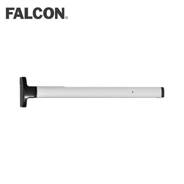 Falcon - 1692 -  Concealed Vertical Rod Touchbar Device - 36" - Nightlatch / Holdback - US28 - Satin Aluminum Clear Anodized