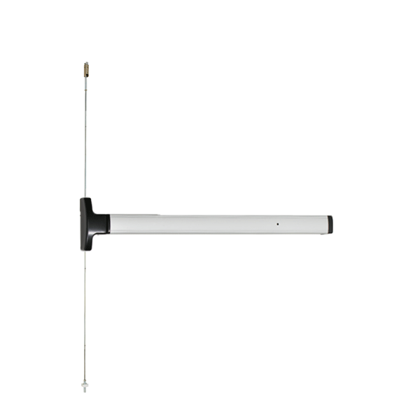 Falcon - 1692 -  Concealed Vertical Rod Touchbar Device - 36" - Nightlatch / Holdback - US28 - Satin Aluminum Clear Anodized