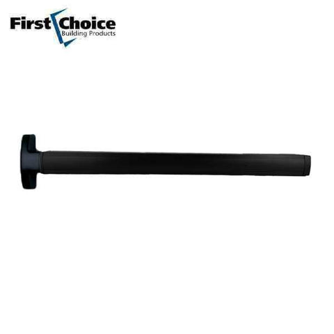 First Choice - 3692 - Concealed Vertical Rod Exit - 36"- 42" - Cylinder Prep Kit without Key Cylinder - Black Anodized Finish - Grade 1 - UHS Hardware