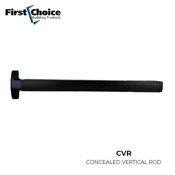First Choice - 3690 - Concealed Vertical Rod Exit - 36" - Exit Only - No Trim - Aluminum/Dark Bronze/Black Anodized Finish - Grade 1 - UHS Hardware