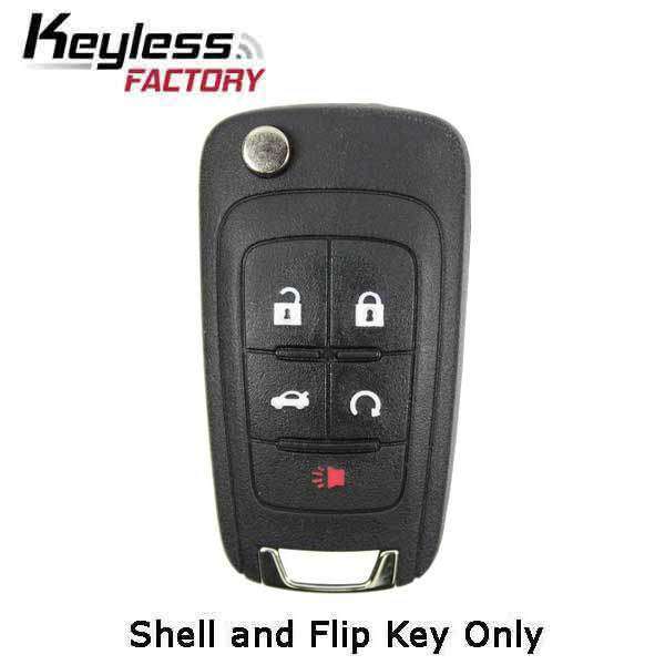 2010-2019 GM / 5-Button Flip Blade Key SHELL for OHT01060512, OHT01060512 - UHS Hardware