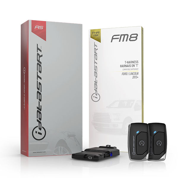Firstech - iDatastart - Ford / Lincoln - HC1111A / HC2312AC - 1 Button Remote - Optional 1-Way / 2-Way - Keyless Remote Start System Kit - Up to 3000ft - FM8 T-Harness (PREORDER) - UHS Hardware