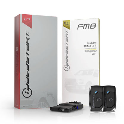 Firstech - iDatastart - Ford / Lincoln - HC1111A / HC2312AC - 1 Button Remote - Optional 1-Way / 2-Way - Keyless Remote Start System Kit - Up to 3000ft - FM8 T-Harness (PREORDER) - UHS Hardware