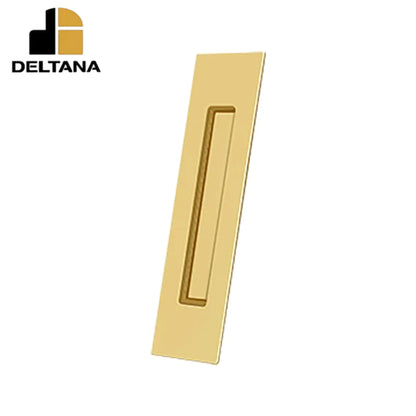 Deltana - Flush Pull - Rectangular - Heavy Duty - 10" x 2-1/4" x 1/2" - Solid Brass - Optional Finish