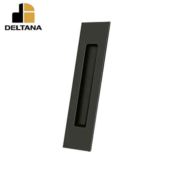 Deltana - Flush Pull - Rectangular - Heavy Duty - 10" x 2-1/4" x 1/2" - Solid Brass - Optional Finish