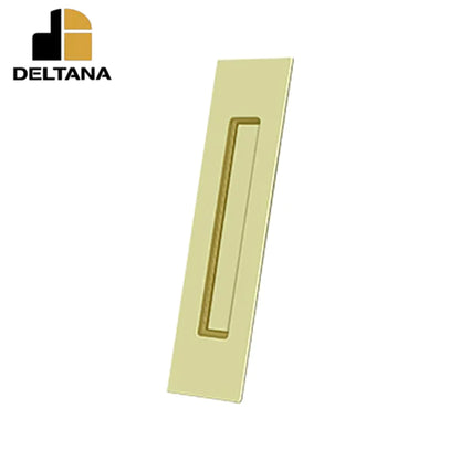 Deltana - Flush Pull - Rectangular - Heavy Duty - 10" x 2-1/4" x 1/2" - Solid Brass - Optional Finish