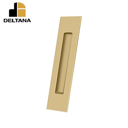 Deltana - Flush Pull - Rectangular - Heavy Duty - 10" x 2-1/4" x 1/2" - Solid Brass - Optional Finish