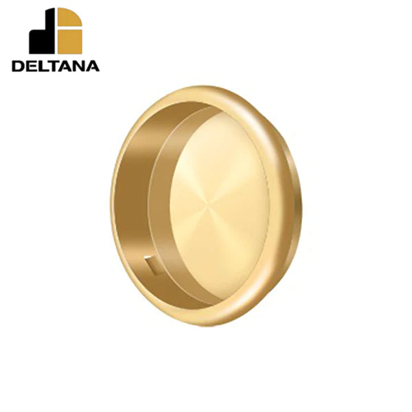 Deltana - Flush Pull - Round - 2-1/2" Diameter - 2-1/8" Base Size - Optional Finish