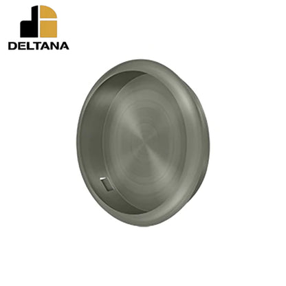Deltana - Flush Pull - Round - 2-1/2" Diameter - 2-1/8" Base Size - Optional Finish
