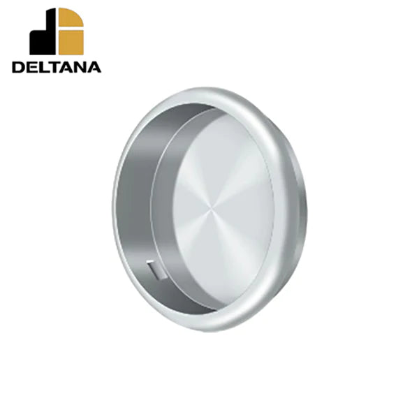 Deltana - Flush Pull - Round - 2-1/2" Diameter - 2-1/8" Base Size - Optional Finish