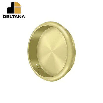 Deltana - Flush Pull - Round - 2-1/2" Diameter - 2-1/8" Base Size - Optional Finish