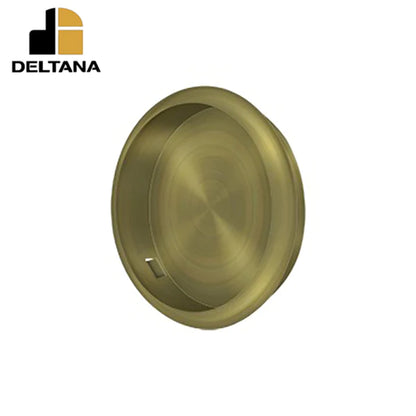 Deltana - Flush Pull - Round - 2-1/2" Diameter - 2-1/8" Base Size - Optional Finish