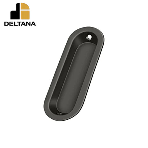 Deltana - Flush Pull - Oblong - 3-1/2" x 1-1/4" x 3/8" - Optional Finish
