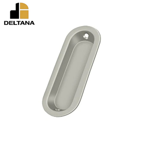 Deltana - Flush Pull - Oblong - 3-1/2" x 1-1/4" x 3/8" - Optional Finish