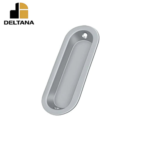 Deltana - Flush Pull - Oblong - 3-1/2" x 1-1/4" x 3/8" - Optional Finish
