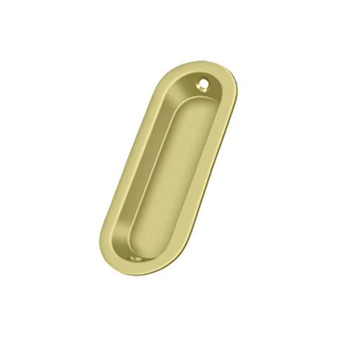 Deltana - Flush Pull - Oblong - 3-1/2" x 1-1/4" x 3/8" - Optional Finish