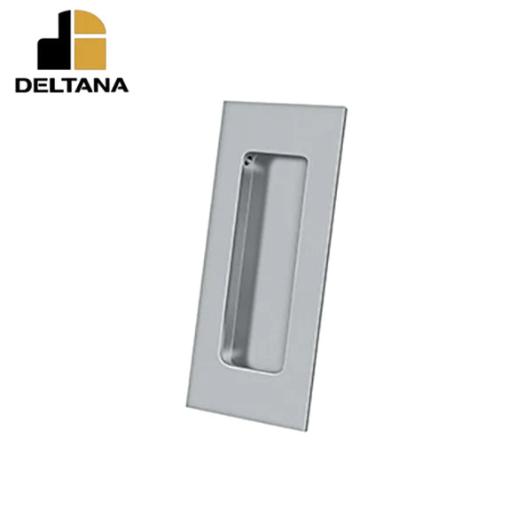 Deltana - Flush Pull - Rectangular - Heavy Duty - 4" x 1-7/8" x 7/16" - Solid Brass - Optional Finish