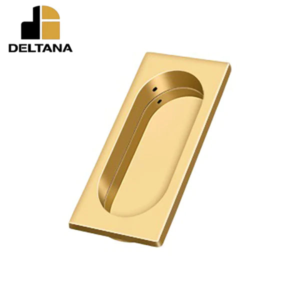 Deltana - Flush Pull - Large - 3-7/8" x 1-5/8" x 3/8" - Optional Finish