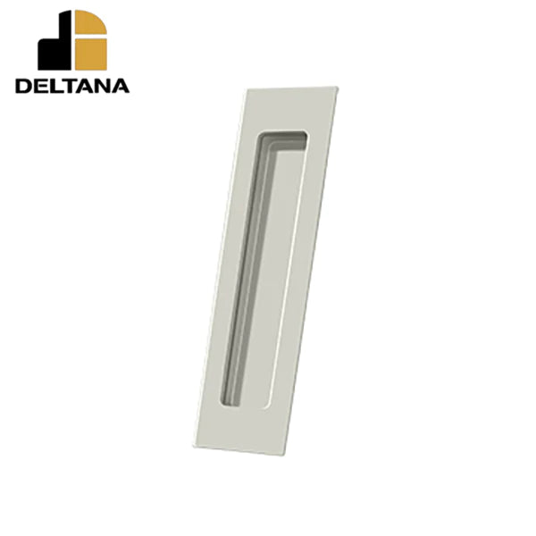 Deltana - Flush Pull - Rectangular - Heavy Duty - 7" x 1-7/8" x 3/8" - Solid Brass - Optional Finish