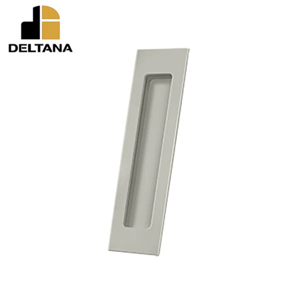 Deltana - Flush Pull - Rectangular - Heavy Duty - 7" x 1-7/8" x 3/8" - Solid Brass - Optional Finish