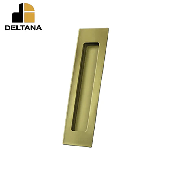 Deltana - Flush Pull - Rectangular - Heavy Duty - 7" x 1-7/8" x 3/8" - Solid Brass - Optional Finish