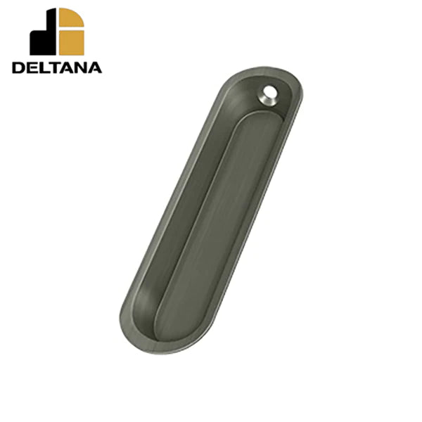 Deltana - Flush Pull - 4" x 1" x 1/2" - Optional Finish