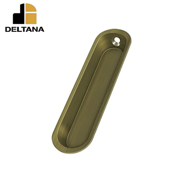 Deltana - Flush Pull - 4" x 1" x 1/2" - Optional Finish