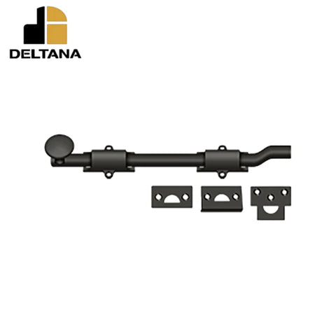 Deltana - 10" Surface Bolt w/ Offet - Heavy Duty - Optional Finish