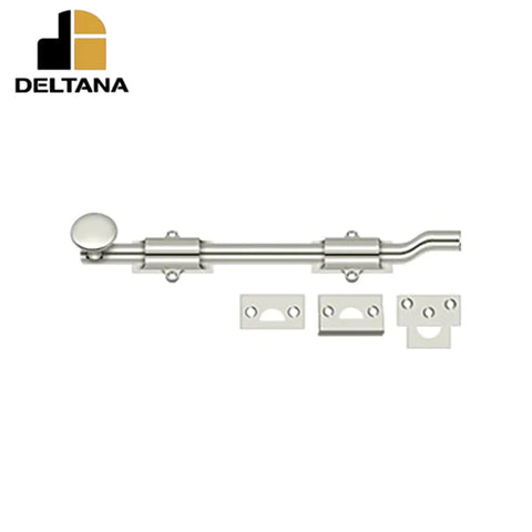 Deltana - 10" Surface Bolt w/ Offet - Heavy Duty - Optional Finish
