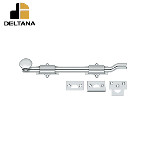 Deltana - 10" Surface Bolt w/ Offet - Heavy Duty - Optional Finish