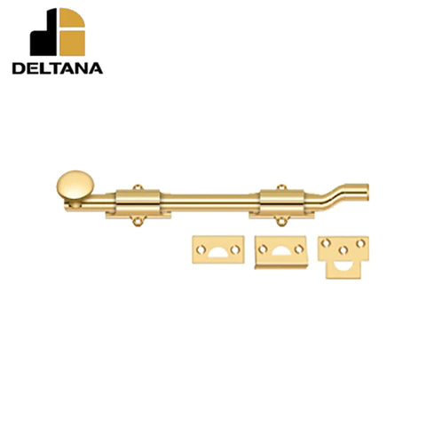 Deltana - 10" Surface Bolt w/ Offet - Heavy Duty - Optional Finish