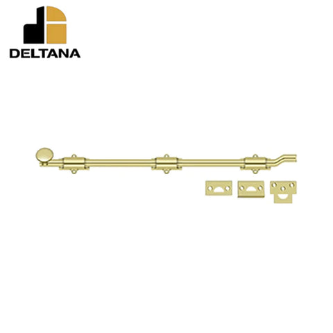 Deltana - 18" Surface Bolt w/ Offet - Heavy Duty - Optional Finish